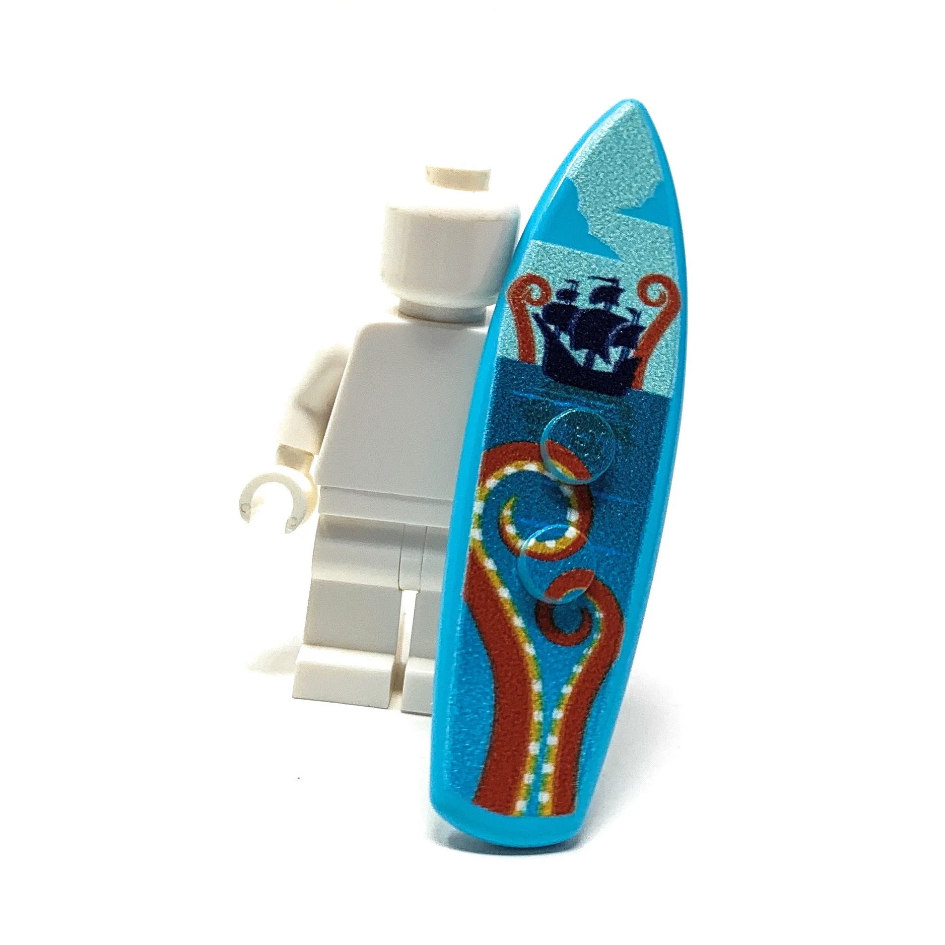 B3 Customs® Printed Kraken Surfboard made from LEGO® bricks - Image 2