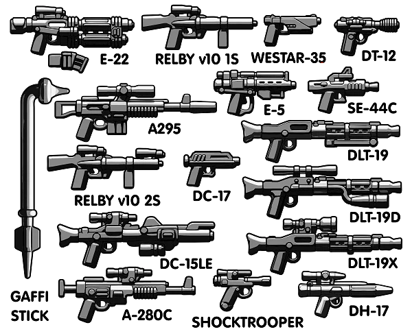 BrickArms Blasters Vector Minifigure Weapons Pack - Image 2