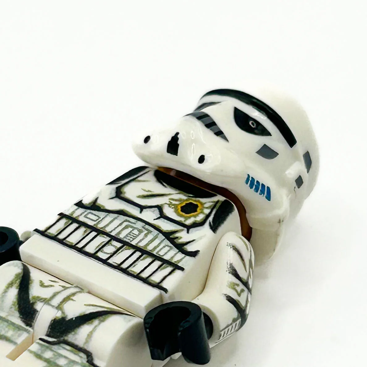 Custom Stormtrooper (Battle Worn, Blaster Shot) Minifig - B3 Customs - Image 2