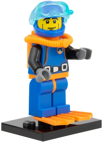 Deep Sea Diver - Series 1 LEGO Collectible Minifigure (2010) (col01-15) - Image 2