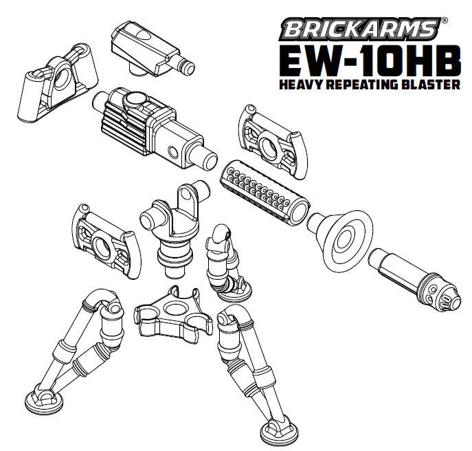 EW-10HB, Heavy Repeating Blaster Pack - BrickArms - Image 5