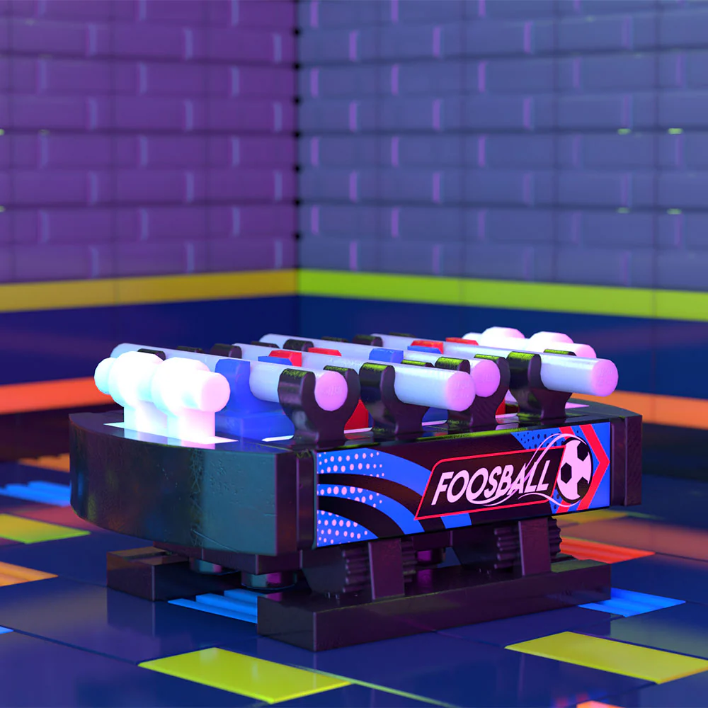 Foosball Table B3 Customs Arcade Building made using LEGO parts - Image 2