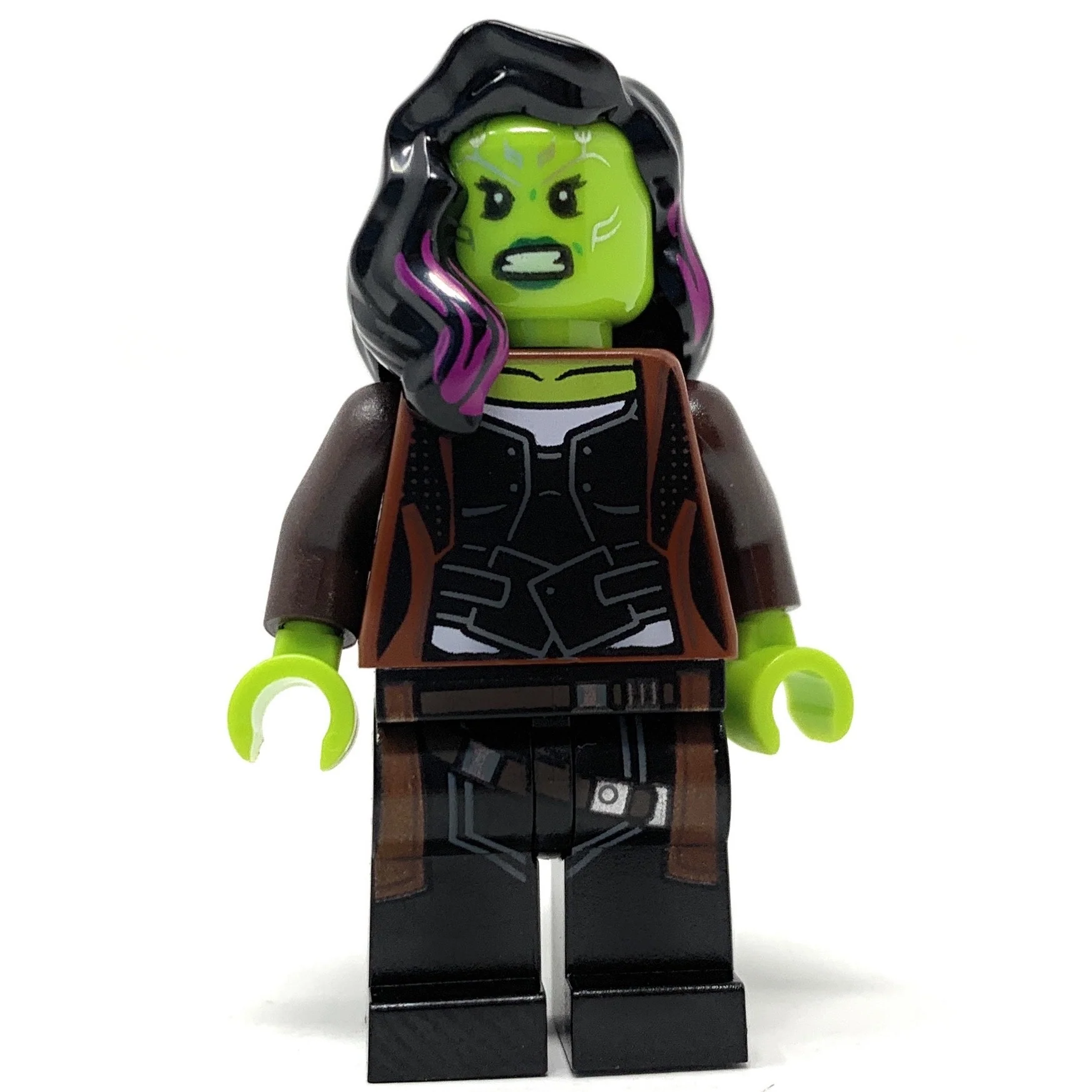 Gamora (Brown Coat, Infinity War) - LEGO Marvel Minifigure (2018)