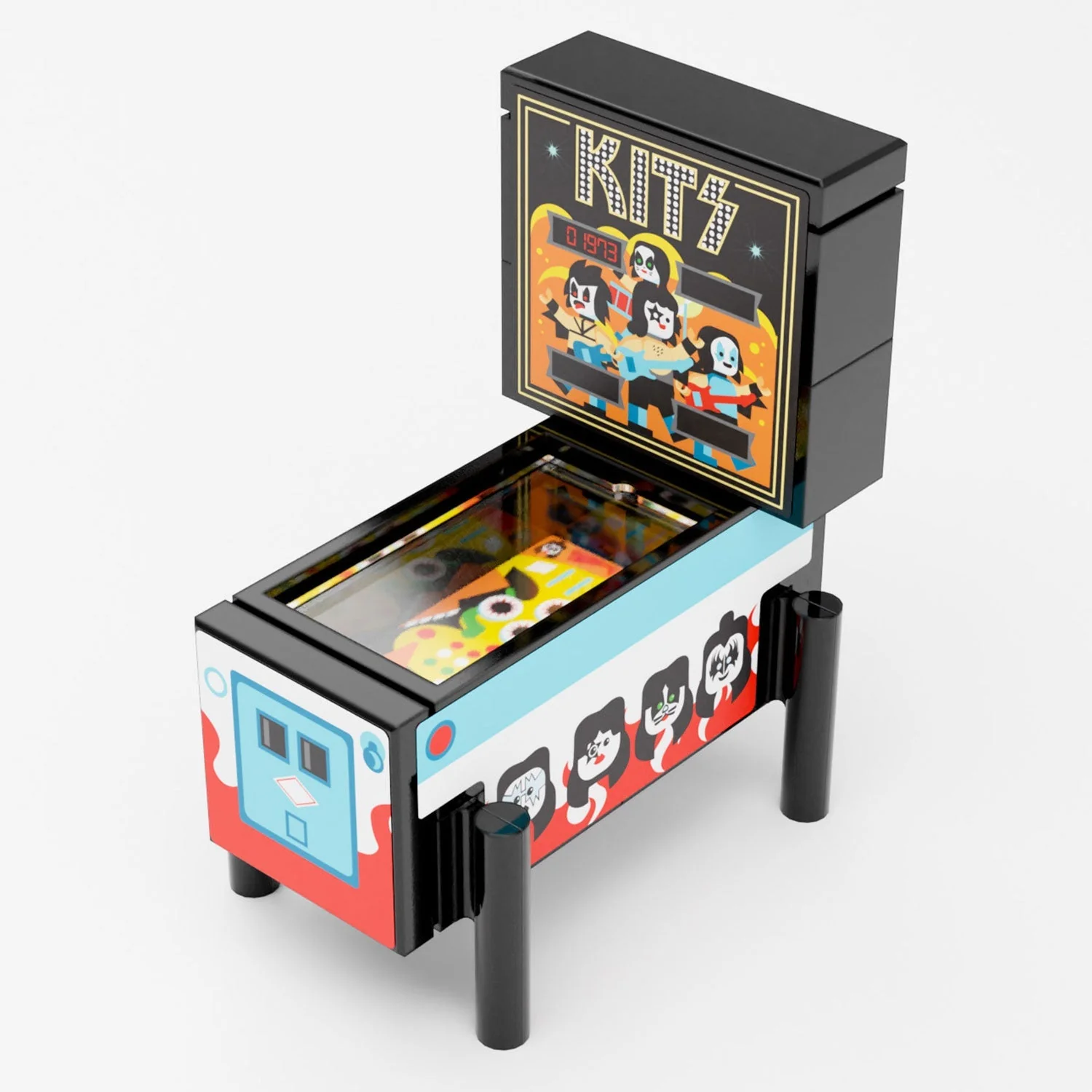 KITS - B3 Customs Pinball Arcade Machine Building Set made using LEGO parts - Image 2