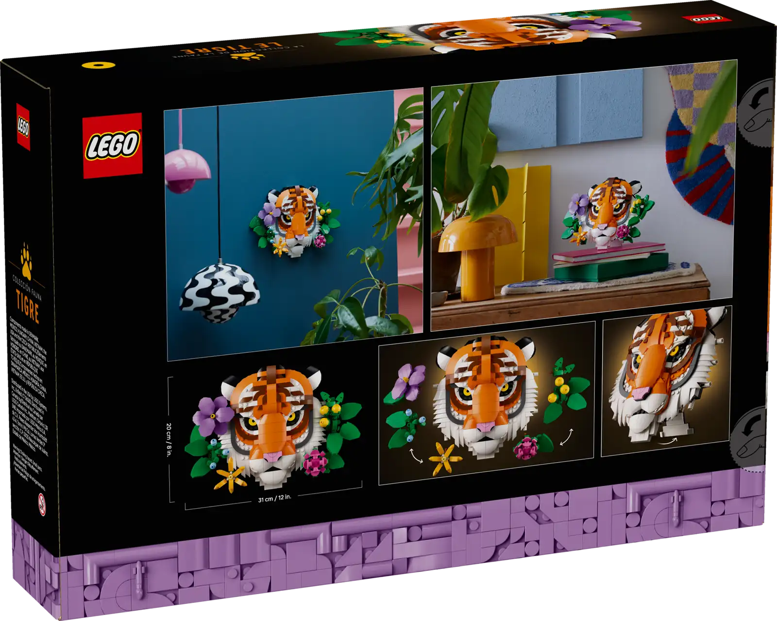 LEGO Art The Fauna Collection – Tiger (31217) - Image 2