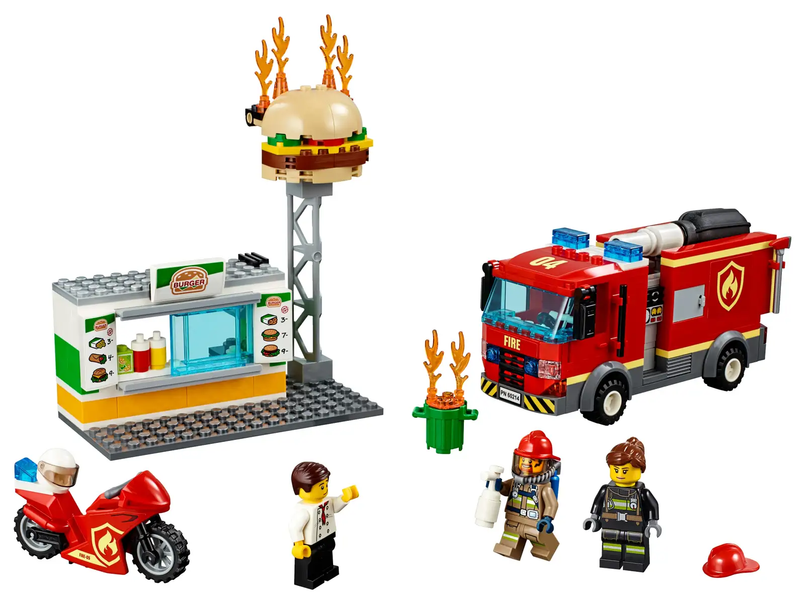 LEGO City Burger Bar Fire Rescue Set (60214) - Image 3