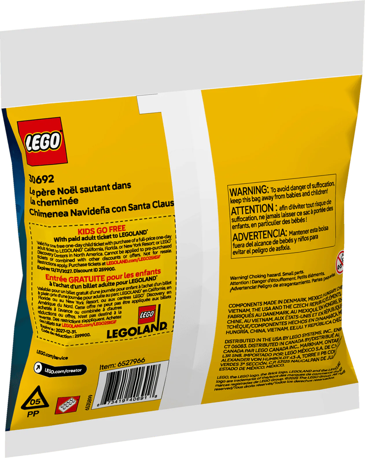 LEGO Creator Christmas Chimney Fun with Santa Polybag GWP Set (30692) - Image 3