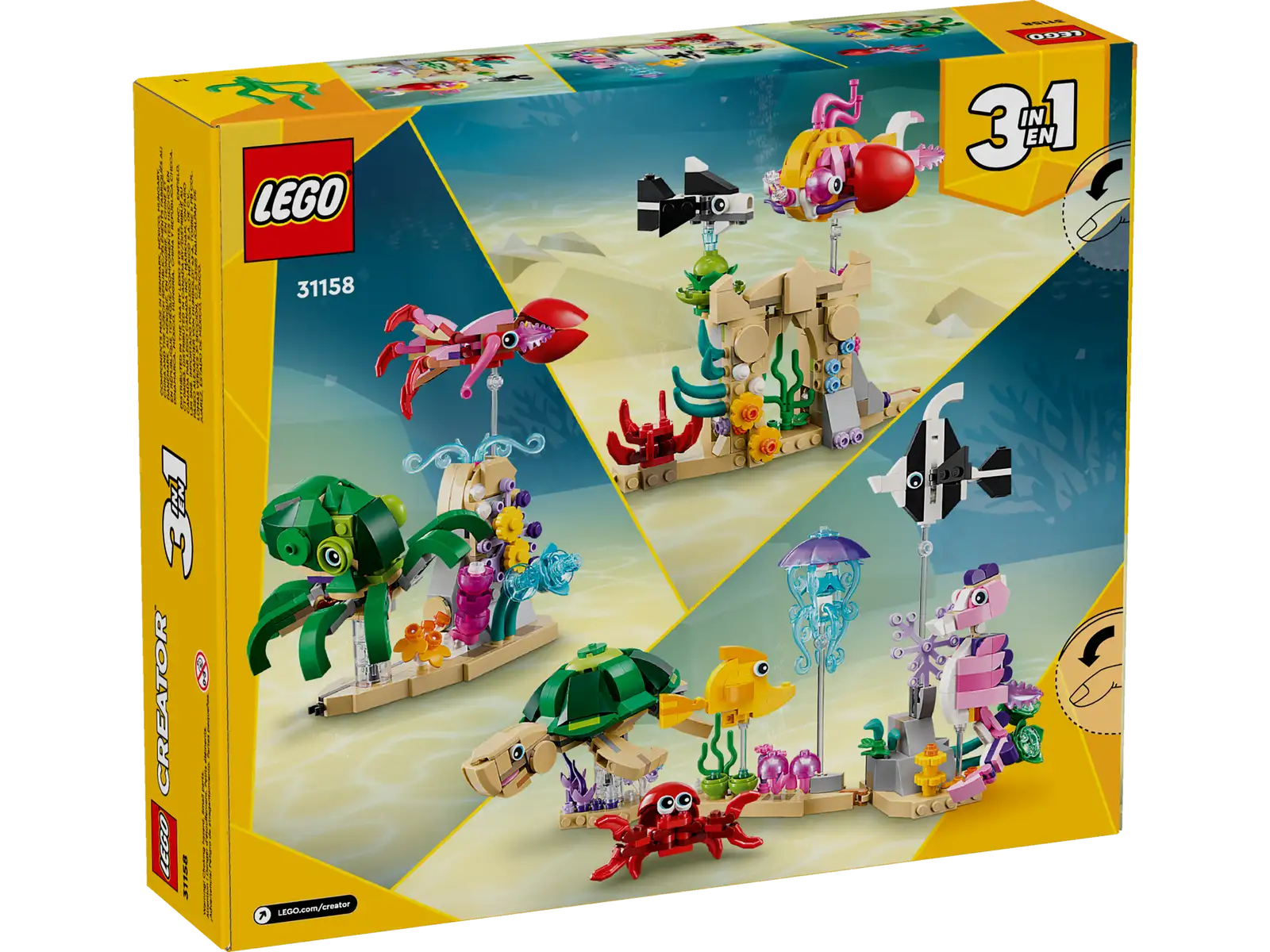 LEGO Creator Sea Animals 3in1 Set (31158) - Image 2