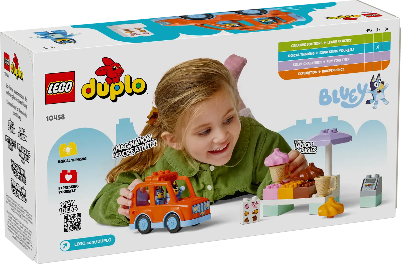 LEGO Duplo Bluey Ice Cream Trip with Bluey Set (10458) - Image 2