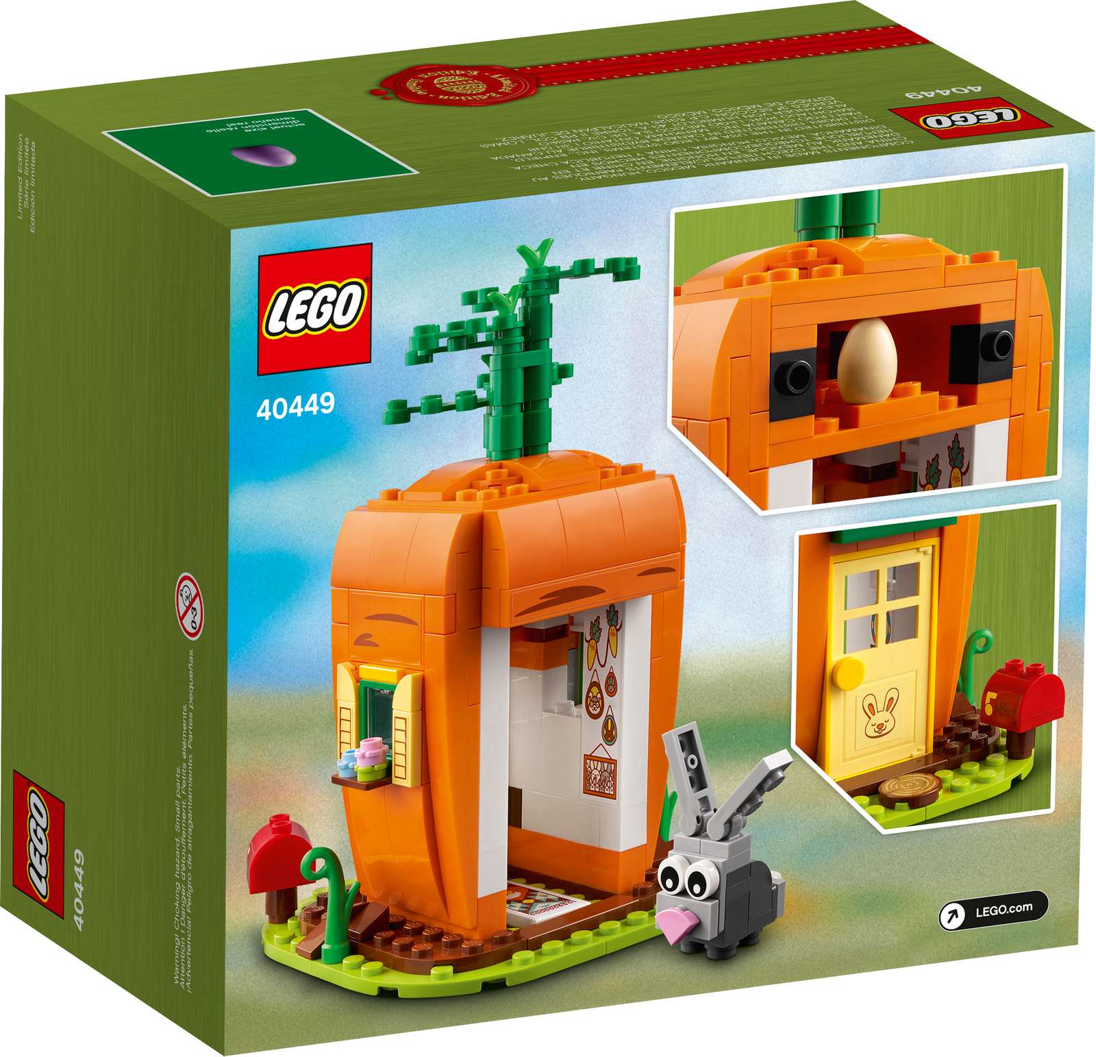 LEGO Easter Bunny's Carrot House GWP Set (40449) - Image 2