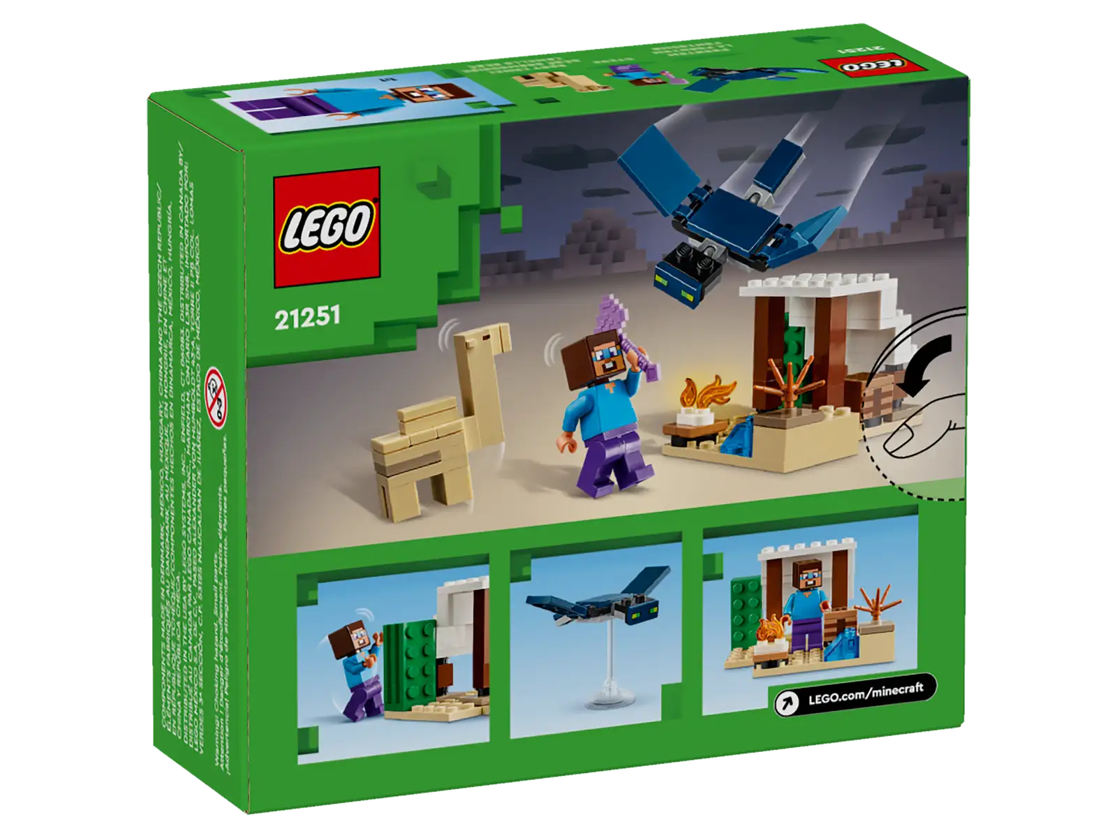 LEGO Minecraft Steve's Desert Expedition (21251) - Image 2