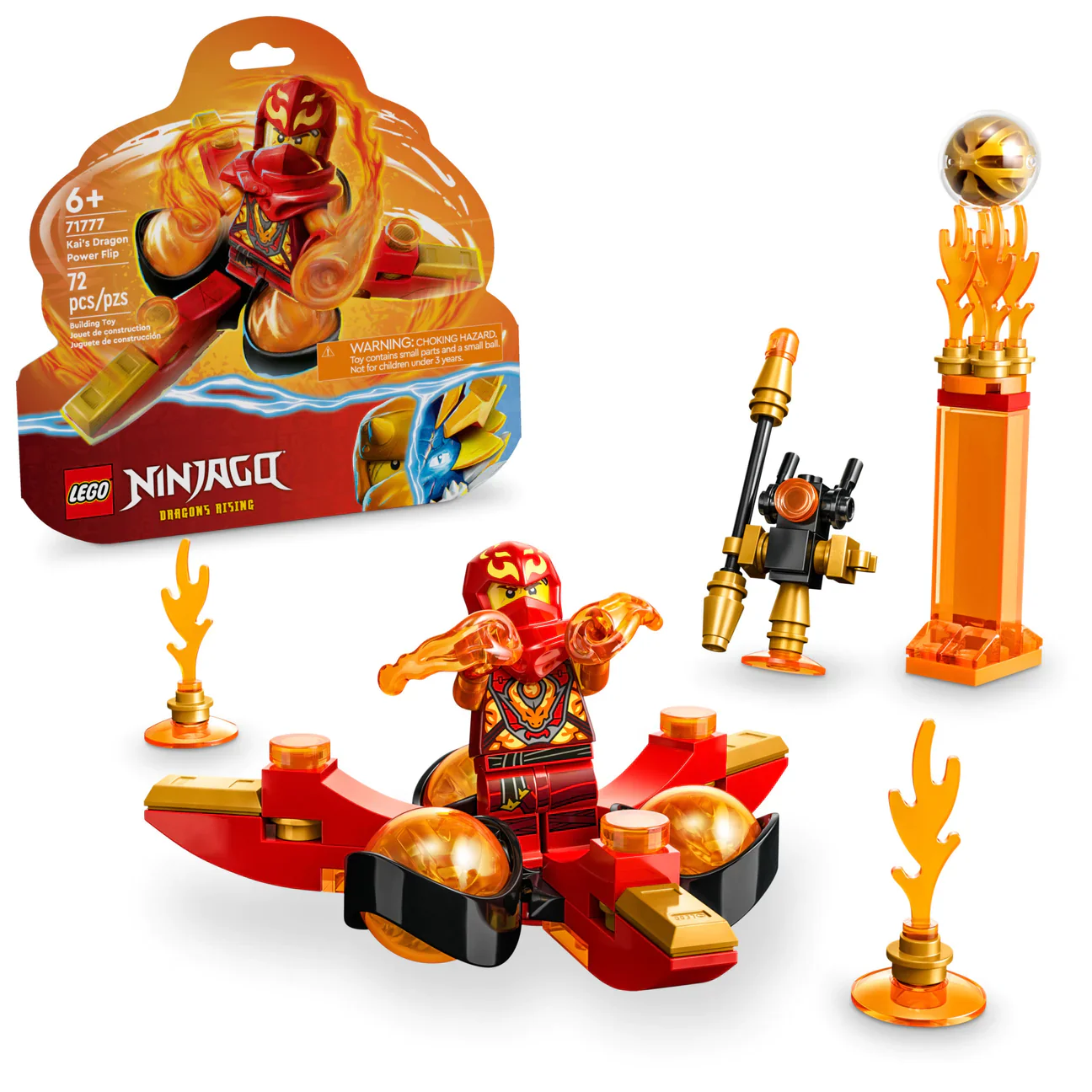 LEGO Ninjago Kai’s Dragon Power Spinjitzu Flip (71777) - Image 2