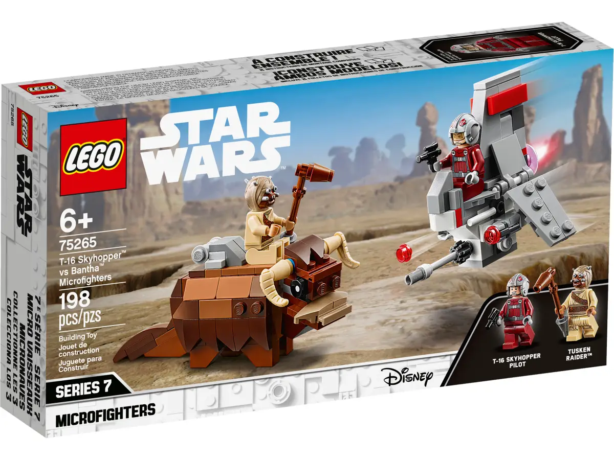 LEGO Star Wars T-16 Skyhopper vs Bantha Microfighters Set (75265)