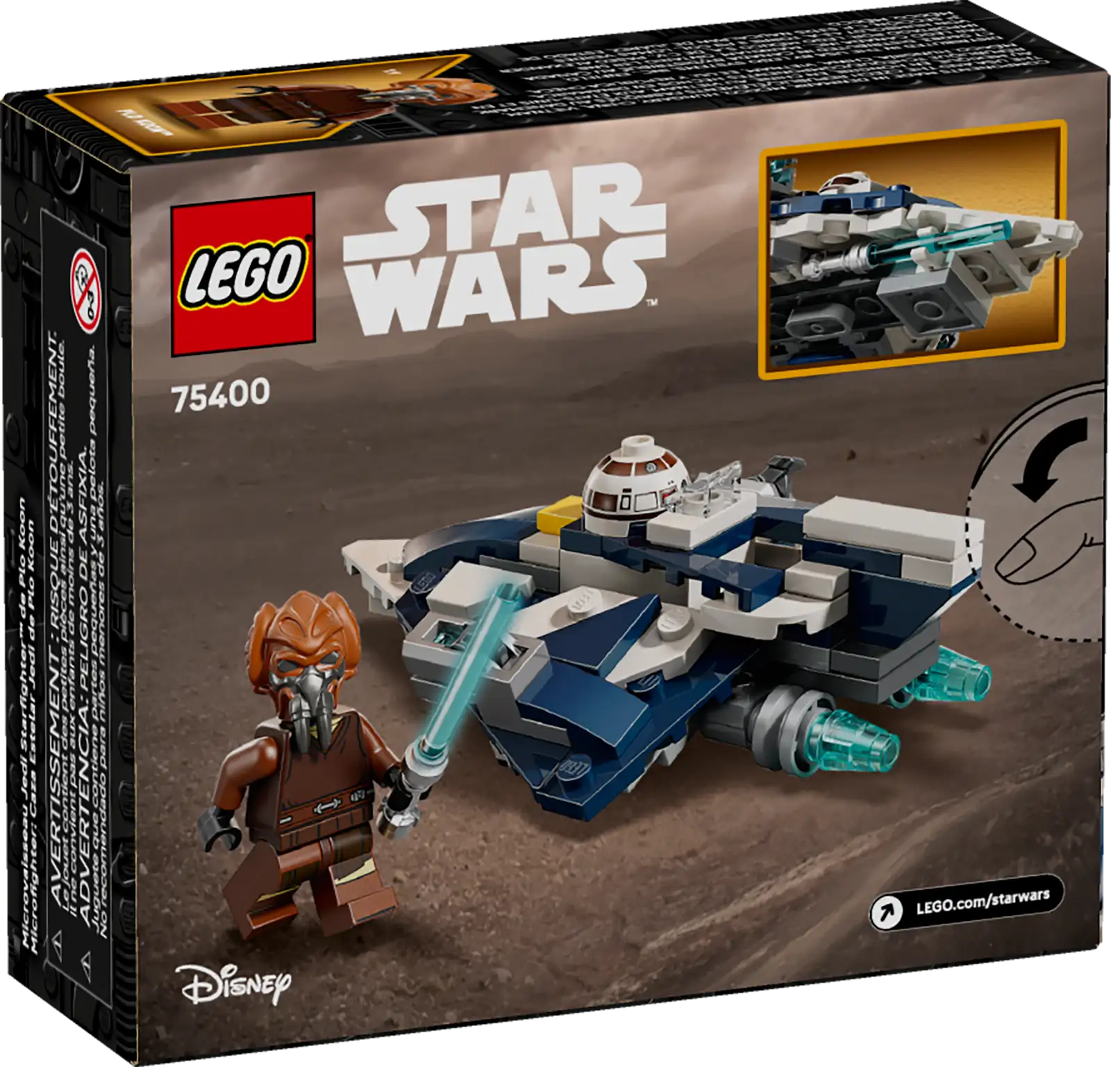 LEGO Star Wars Plo Koon's Jedi Starfighter™ Microfighter Set (75400) - Image 2