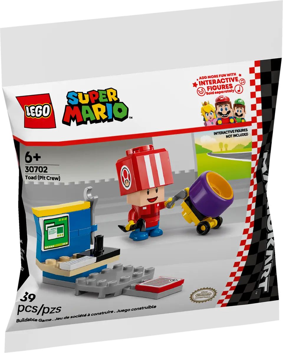 LEGO Super Mario Toad Pit Crew Paper Polybag (30702)