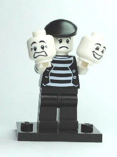 Mime - Series 2 LEGO Collectible Minifigure (2010) - Image 2