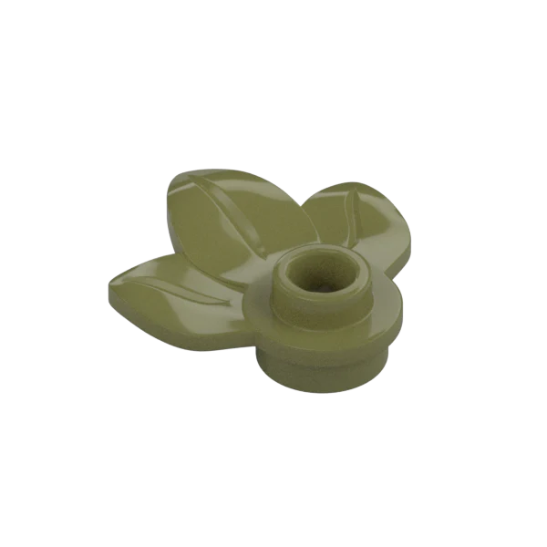 Plant Plate, Round 1 x 1 with 3 Leaves - Official LEGO® Part - Image 19