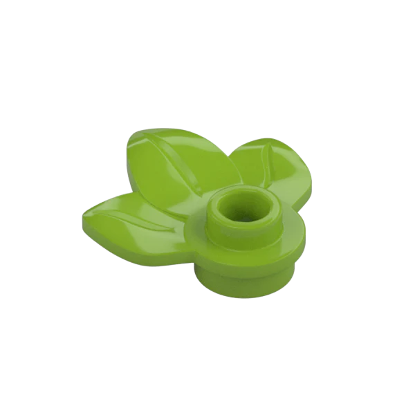 Plant Plate, Round 1 x 1 with 3 Leaves - Official LEGO® Part - Image 7