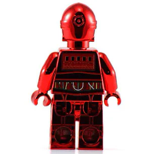 R3PO Droid (Red Chrome) - Custom Star Wars Minifig - Image 2