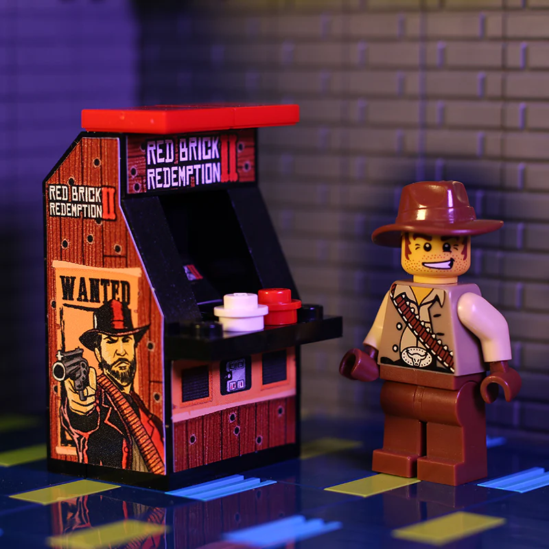 Red Brick Redemption II Minifig Arcade Game made using LEGO parts - B3 Customs - Image 3