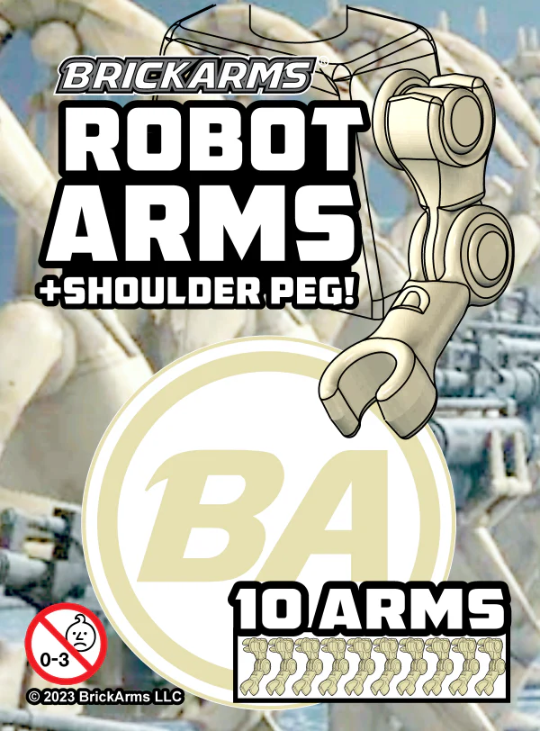 Robot Arms + Should Peg - BrickArms - Image 2