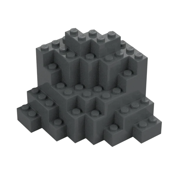 Rock, Panel 8 x 8 x 6 Medium Symmetric (MURP) - Official LEGO® Part