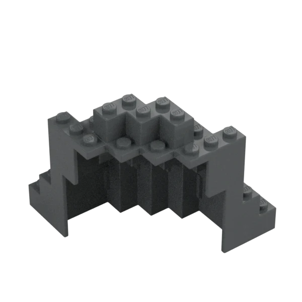 Rock, Panel 8 x 8 x 6 Medium Symmetric (MURP) - Official LEGO® Part - Image 3