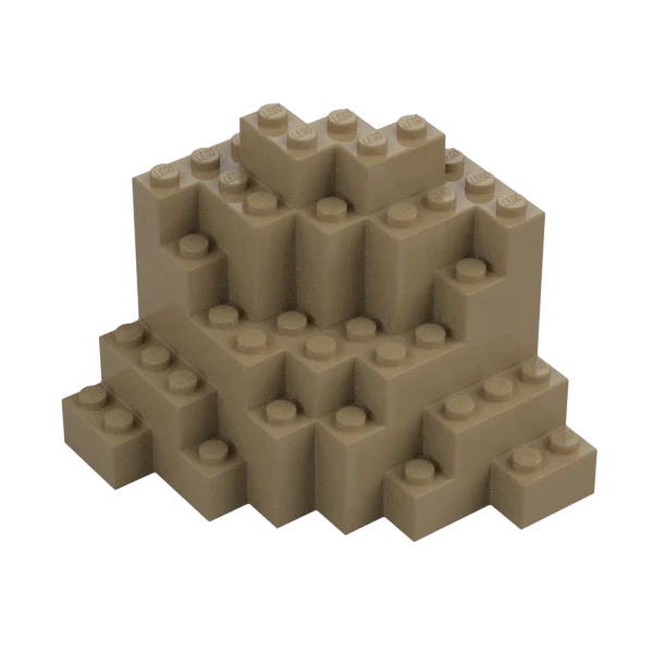 Rock, Panel 8 x 8 x 6 Medium Symmetric (MURP) - Official LEGO® Part - Image 4