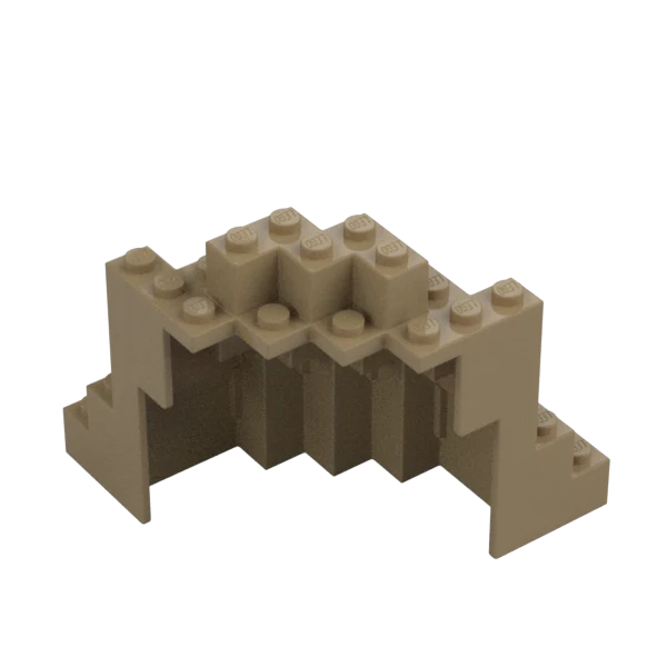 Rock, Panel 8 x 8 x 6 Medium Symmetric (MURP) - Official LEGO® Part - Image 5