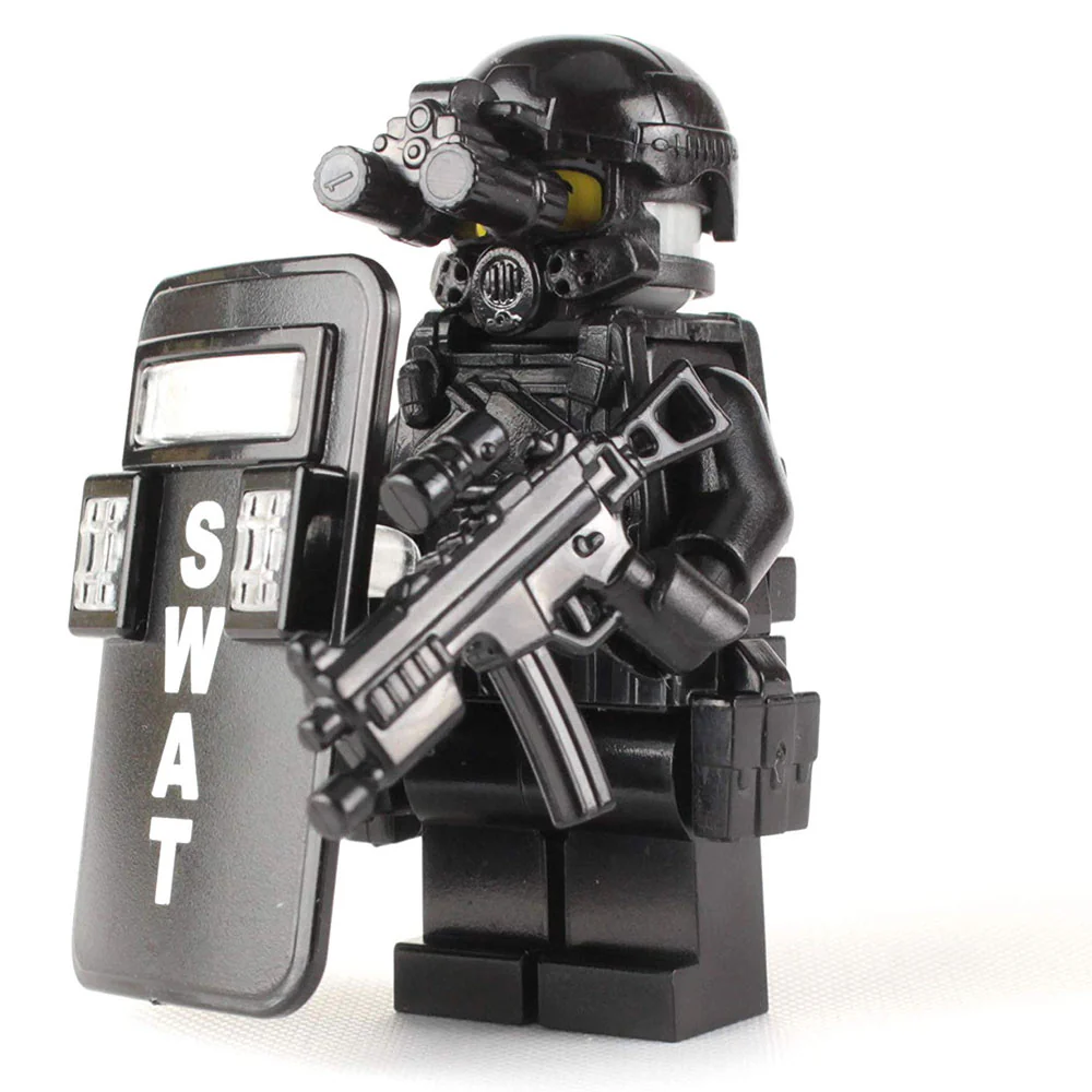 SWAT Police Officer Pointman - Custom Military Minifig - Image 4