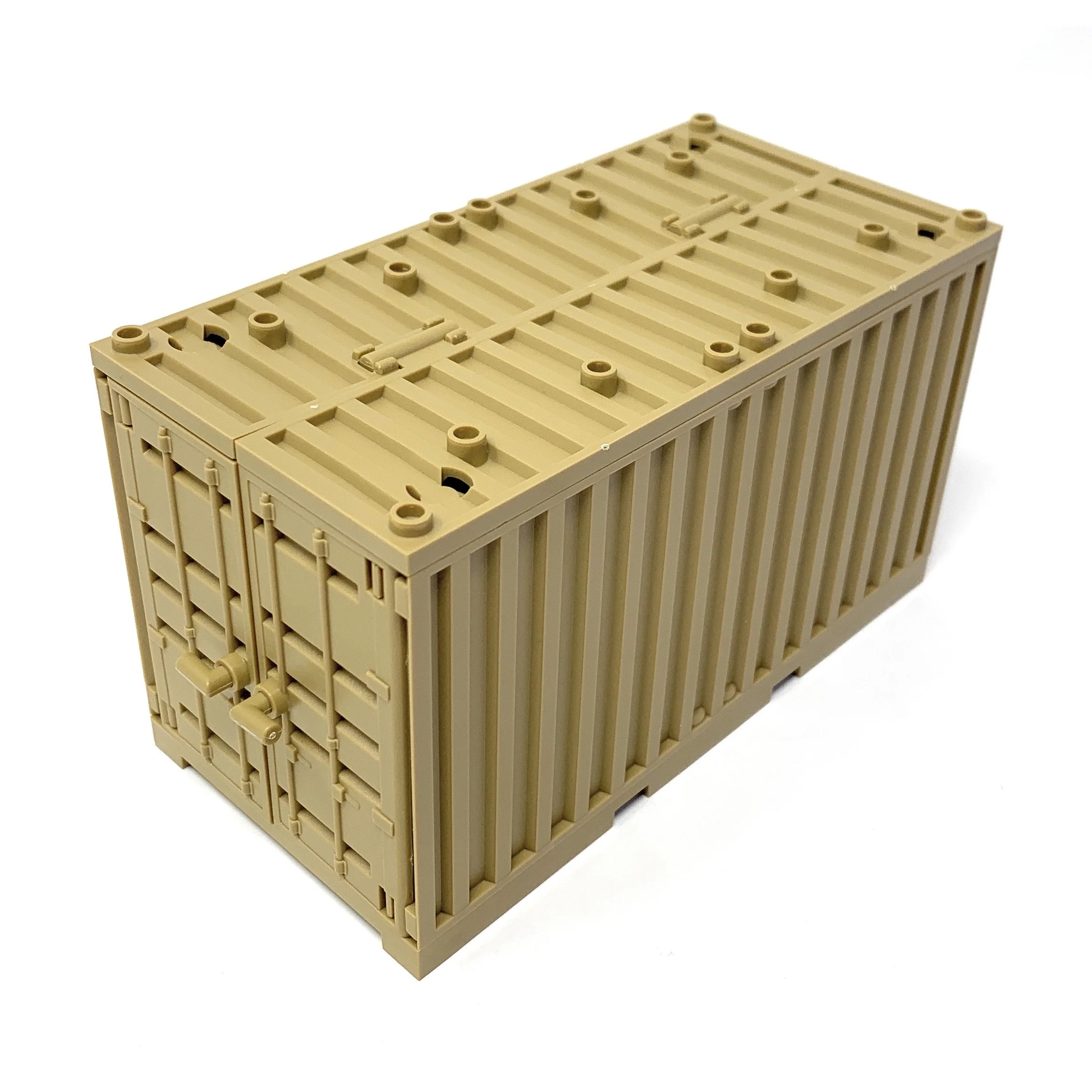 Tan Cargo Shipping Container - Image 2