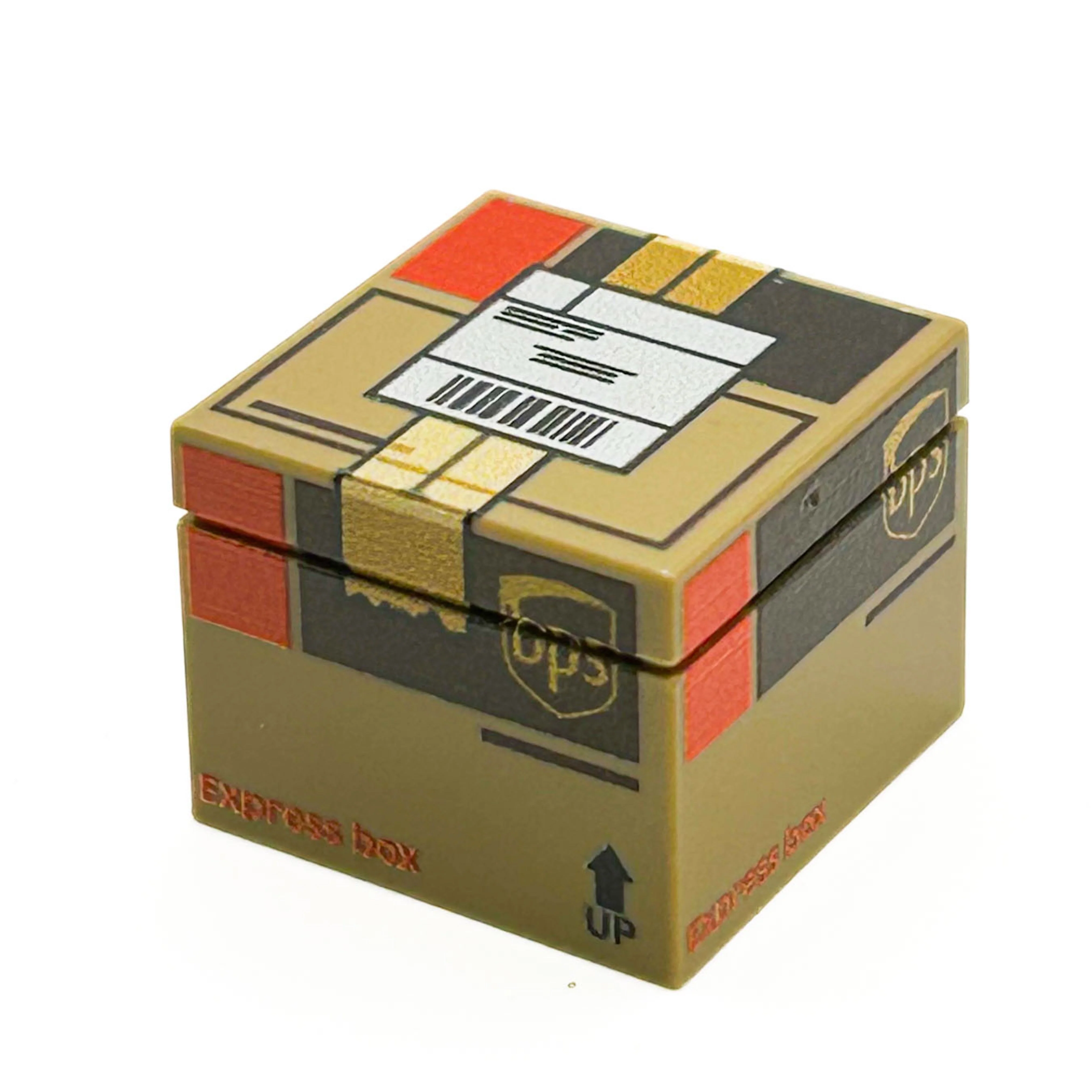 UBS Shipping Box - Custom Printed made using LEGO parts
