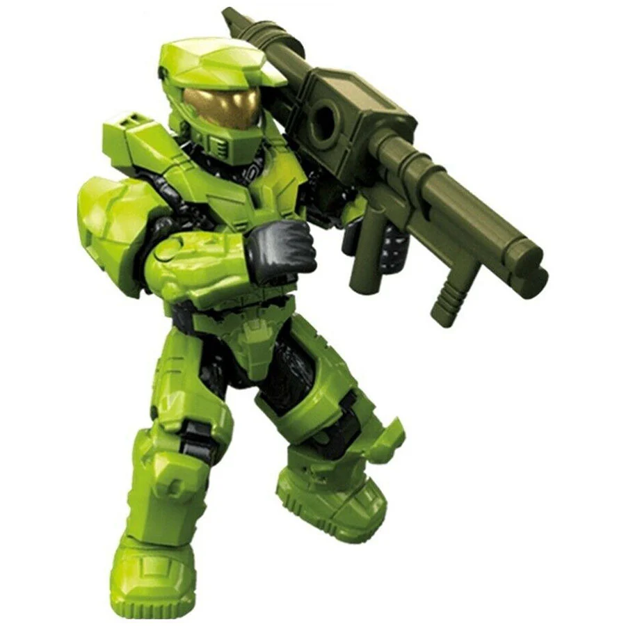 UNSC Spartan Mark V (Lime Armor) - Mega Construx Halo Micro Figure (Clash on the Ring)