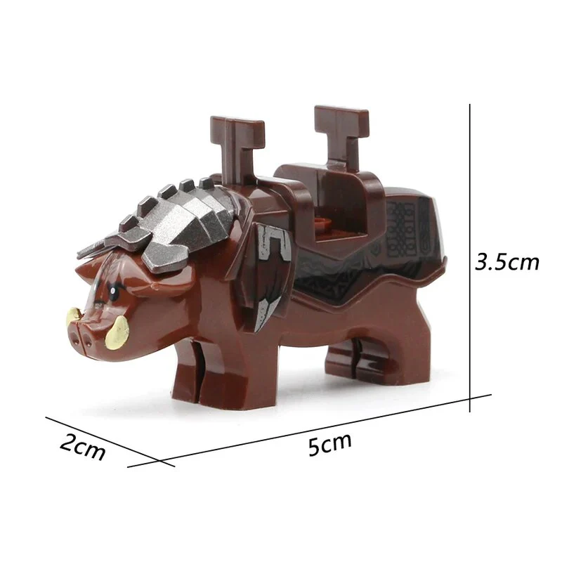 Wild Medieval Battle Boar - LEGO Compatible - Image 2