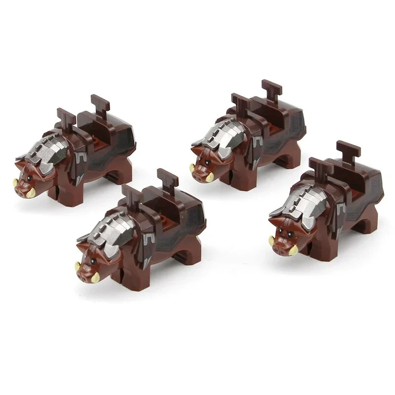 Wild Medieval Battle Boar - LEGO Compatible - Image 4