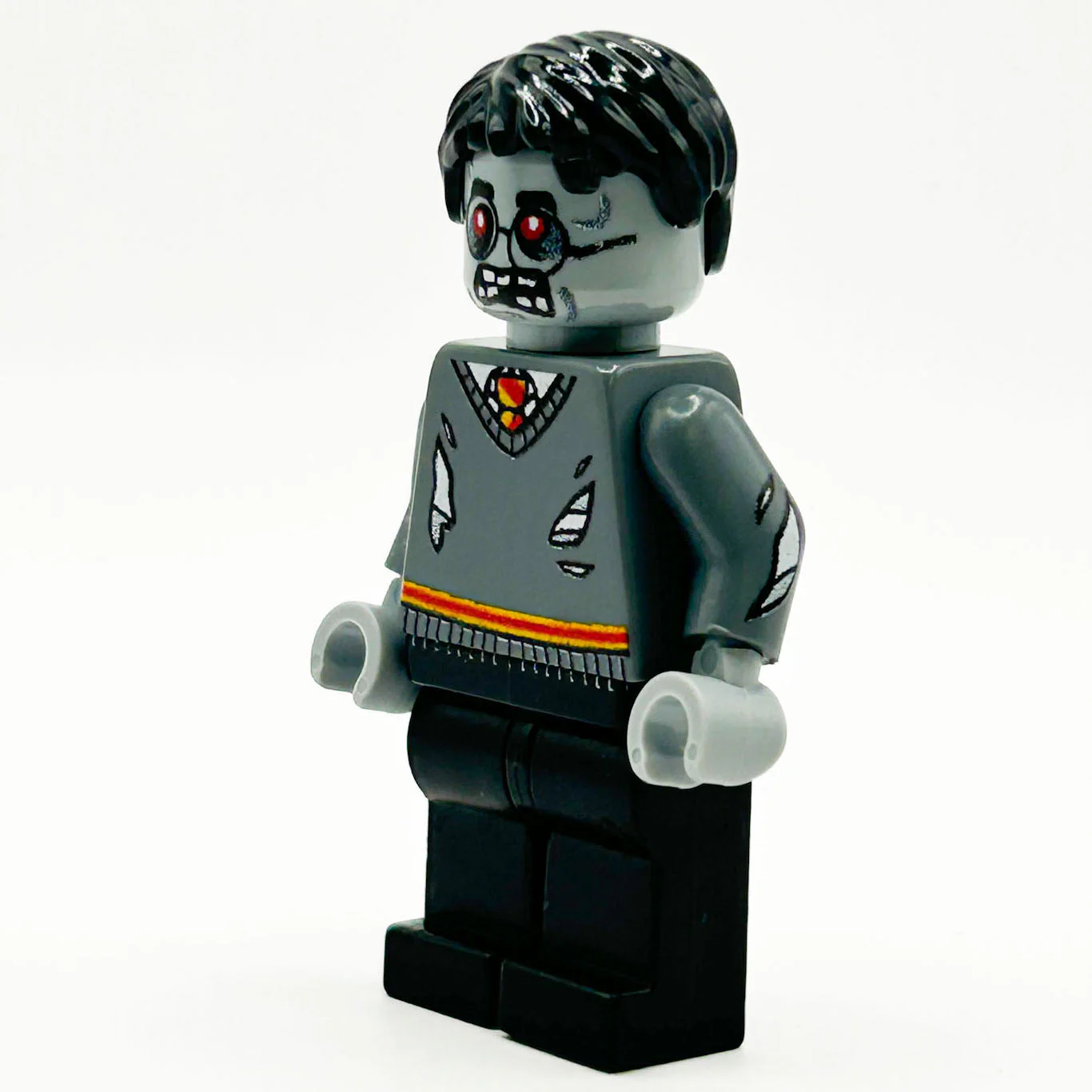 Zombie Harry - B3 Customs Minifig made using LEGO parts - Image 2